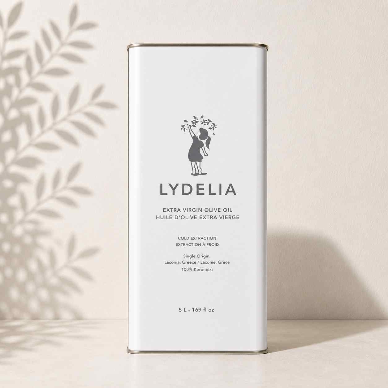 Lydelia olive oil tin 5l